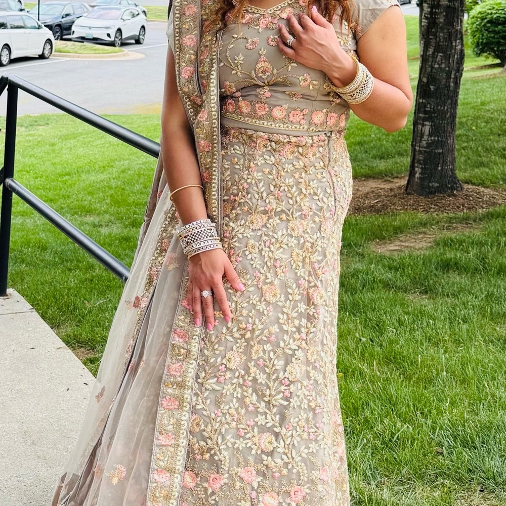 Embroidered Floral Lehenga Choli - Picture 7 of 7